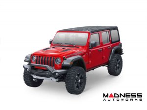 Jeep Gladiator Flexible Solar Panel Kit - Complete Kit w/ Waterproof Controller + Hood Decal - Launch Edition/ Rubicon models - 55W